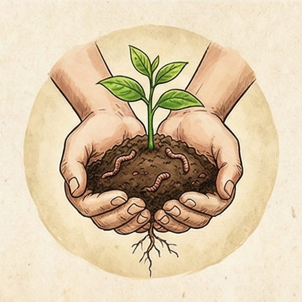 Nurturing soil in harmony with nature